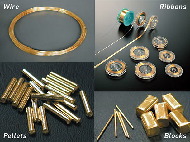 High purity deposition, bonding, and encapsulation materials