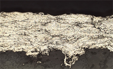 Pt film after ACT processing