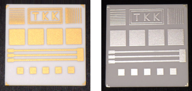 Adhesion sample of Thick Film Pastes for Electronic Parts and Circuitry