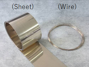 [Product format of Active Brazing Filler Metals] Sheet and Wire