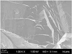 SJeva SEM photo: before melting