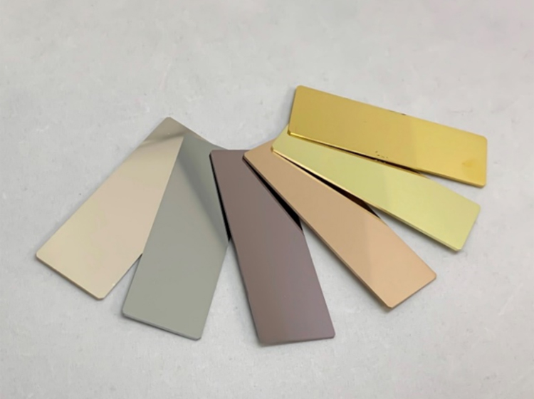 Film deposited samples using Au target