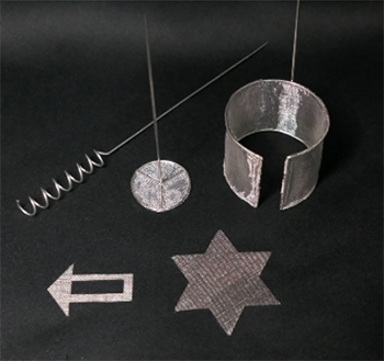 Platinum gauze processed into various shapes