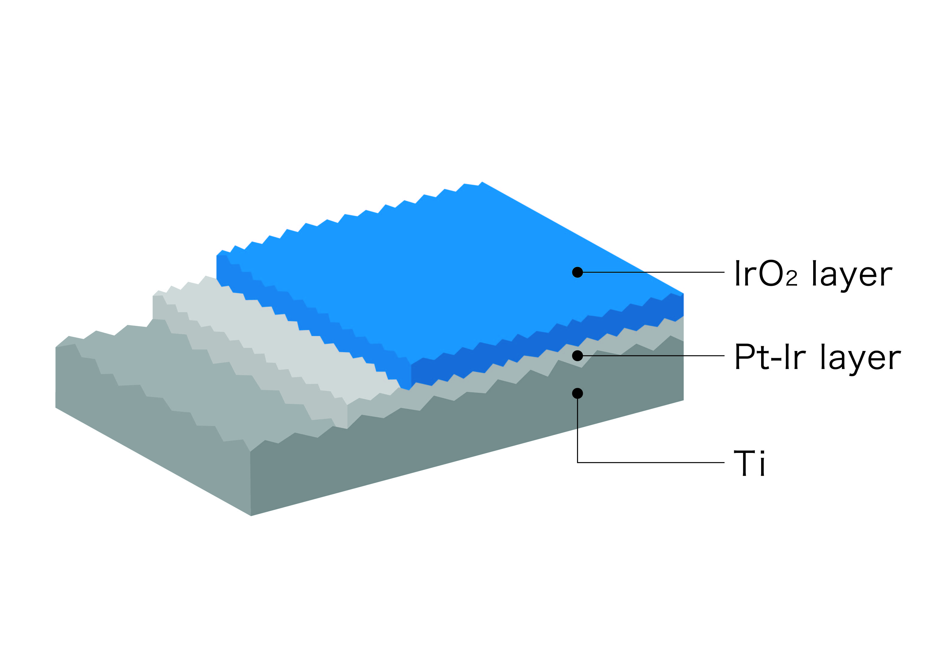 Conceptual image of catalyst layer structure of KP #72