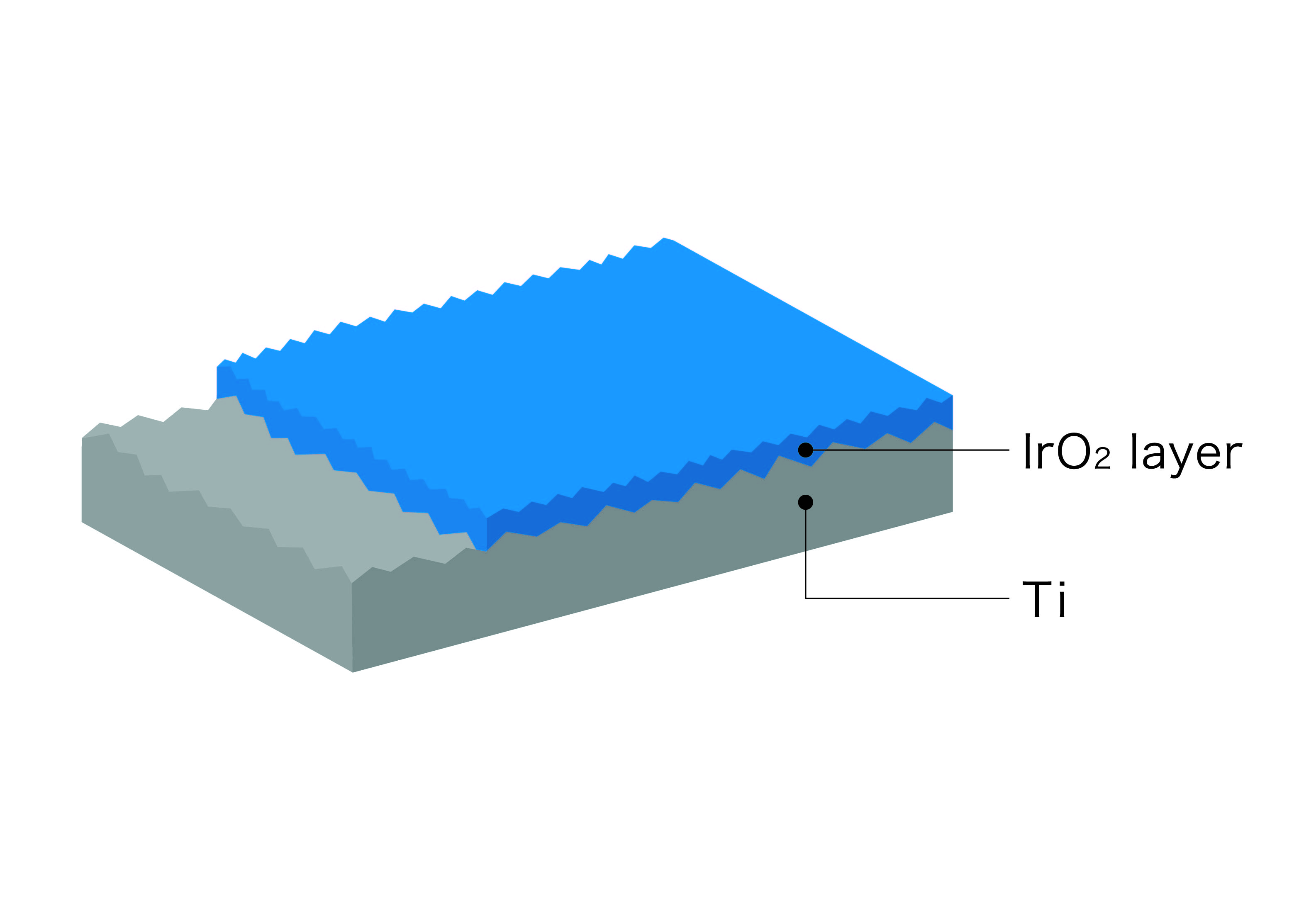 Conceptual image of catalyst layer structure of KP #100