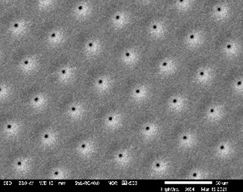Platinum mesh: Hole size Φ3–4µm