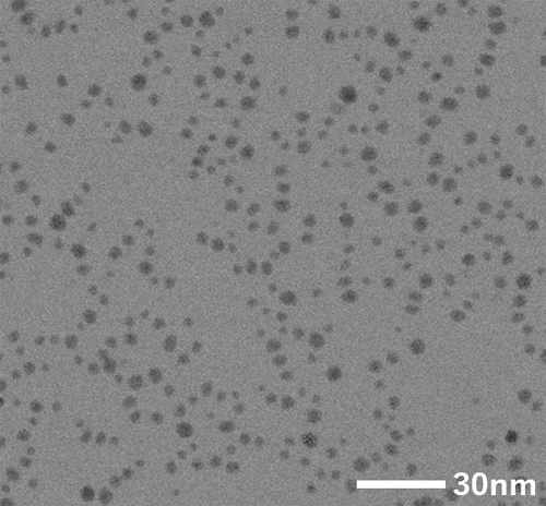 Example of controlled quantum dot particle size①
