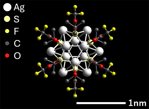 Ag12 cluster molecules model